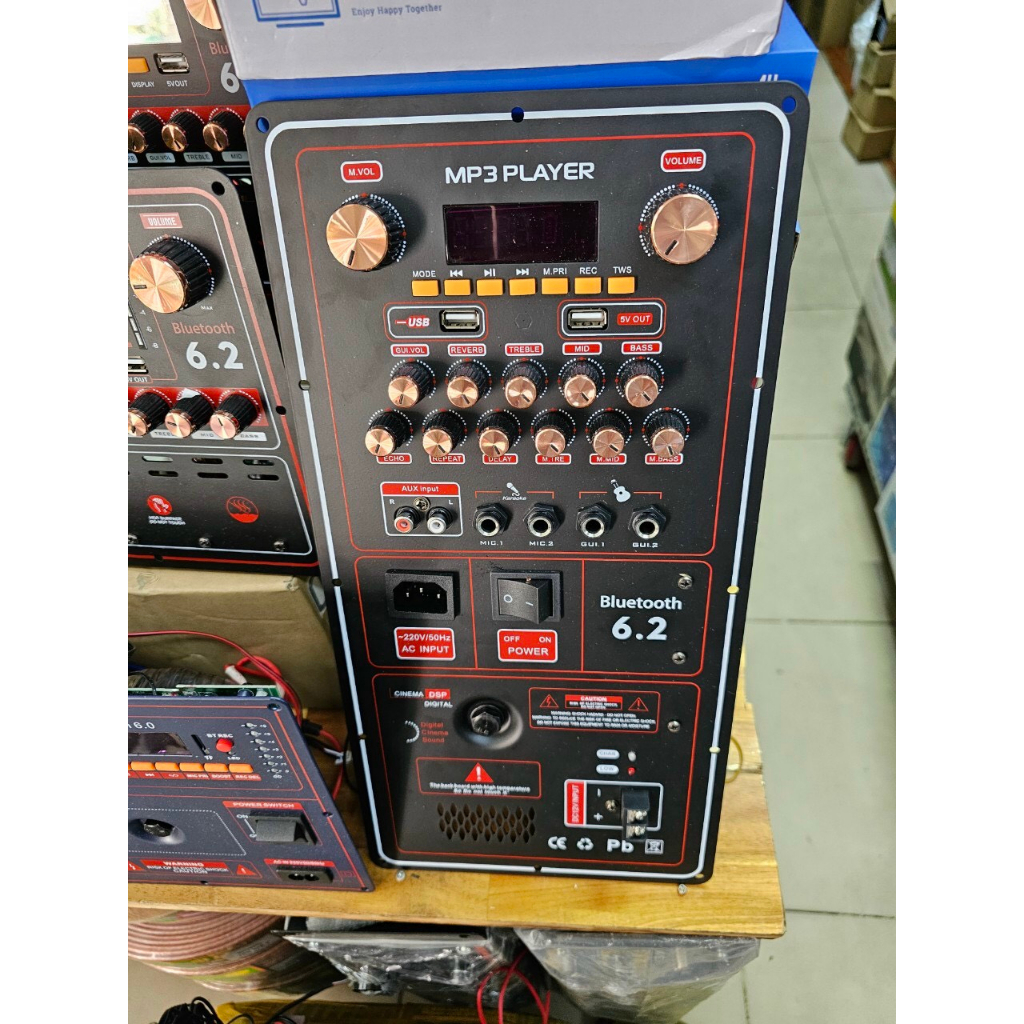 Mạch loa kéo 4 tất đôi có Reverb chóng hú nguồn Đôi 36V