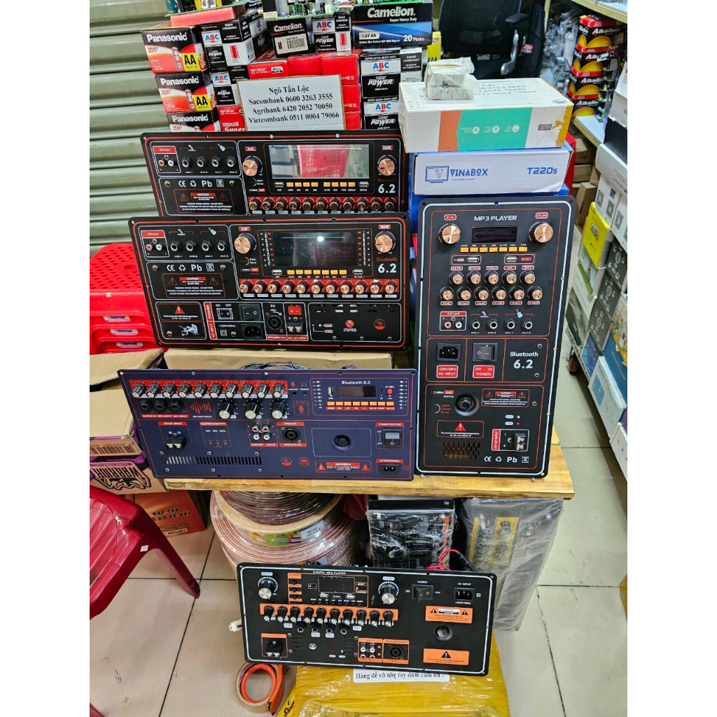 Mạch loa kéo 4 tất đôi có Reverb chóng hú nguồn Đôi 36V