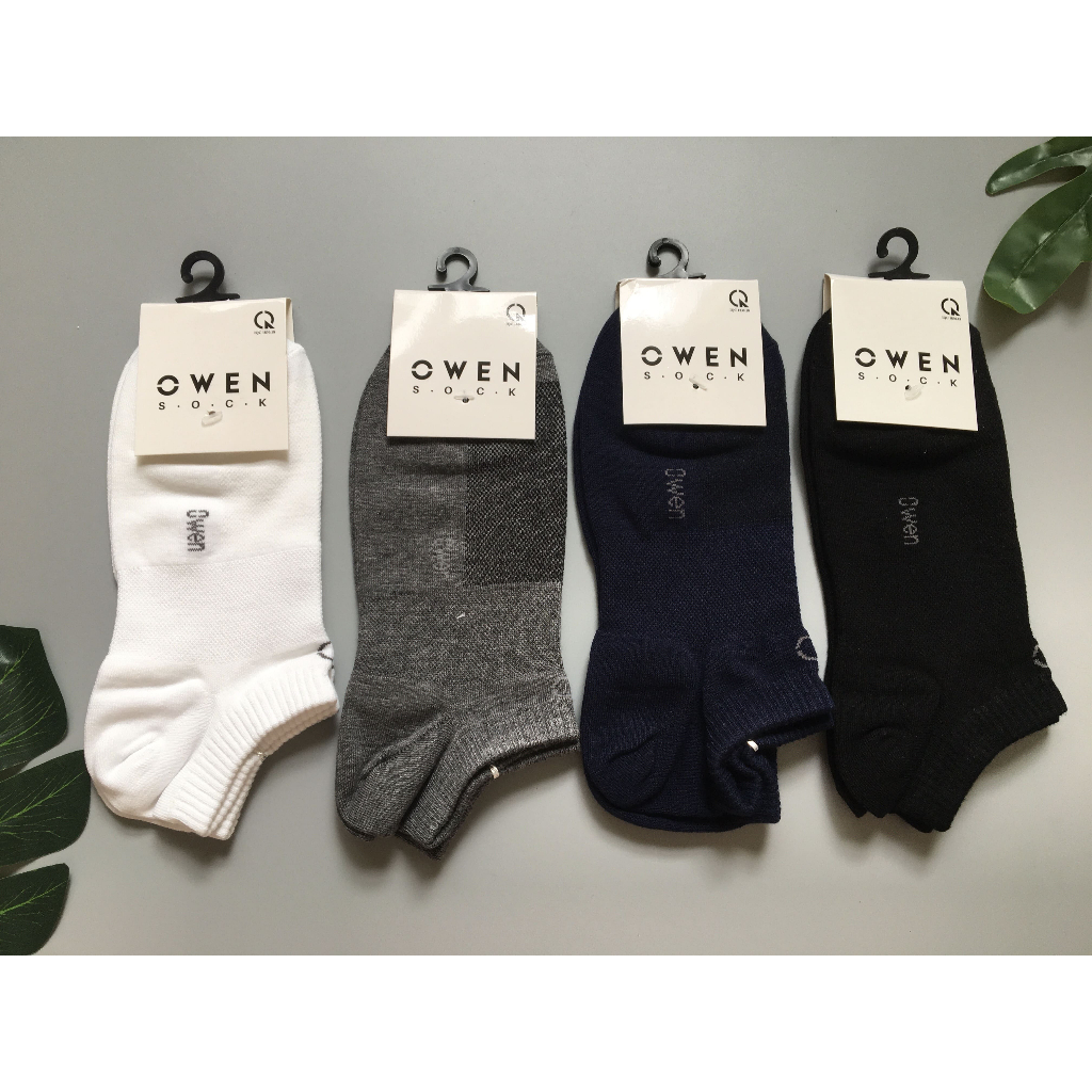 ⚡ XẢ KHO OWEN⚡ Tất nam OWEN cổ ngắn cotton ❤️FREE SHIP❤️thoáng mát , chính hãng đủ tem mác, video cận chất.