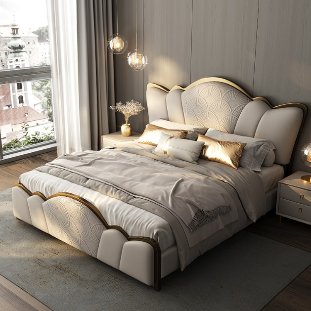 Giường bọc nệm nhập khẩu 1m8x2m