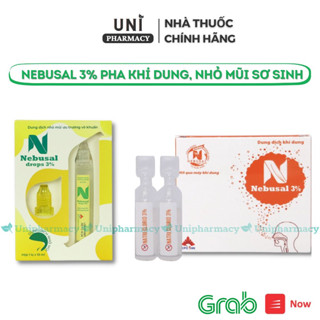 (CHÍNH HÃNG) Dung dịch khí dung Nebusal 3% - Vệ sinh đường thở mũi, họng, lỏng dịch tiết mũi họng