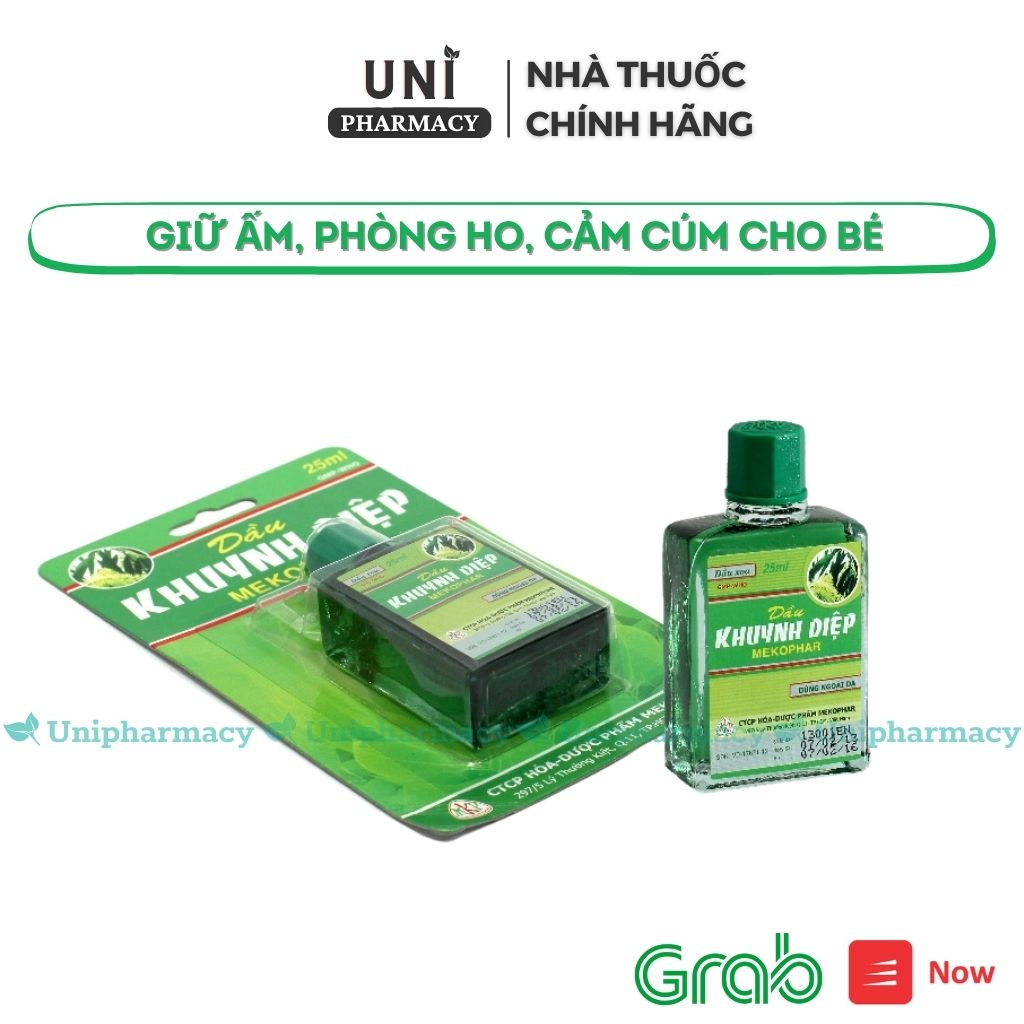 Dầu khuynh diệp mekophar cho bé - Làm ấm cơ thể, phòng ho, cảm cúm Hàng chính hãng