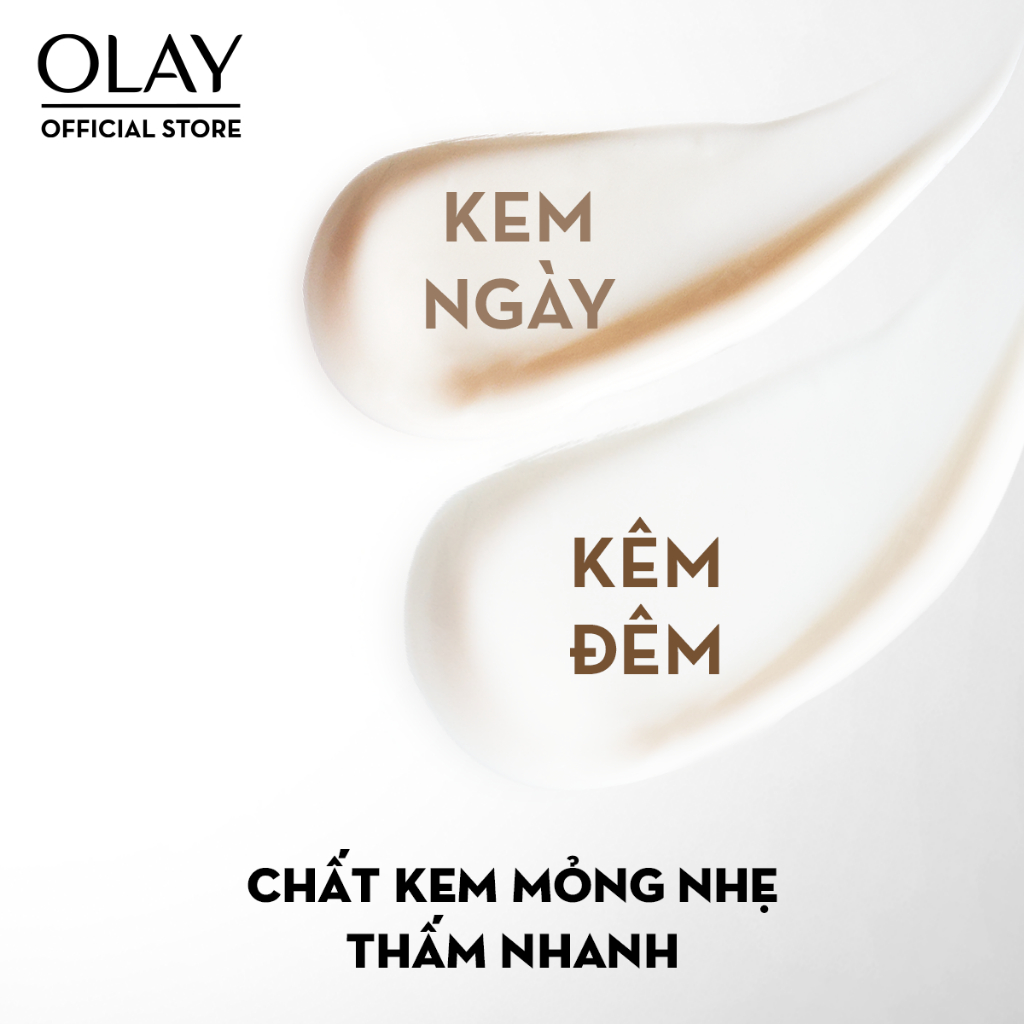 Combo 2 Kem Dưỡng Ngày & Đêm Phục Hồi & Ngăn Ngừa 7 Dấu Hiệu Lão Hóa OLAY TOTAL EFFECTS 50G X2