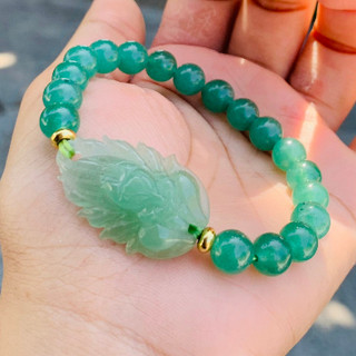 Lắc tay Hồ Ly Chúa Thạch Anh Xanh Aventurine tự nhiên