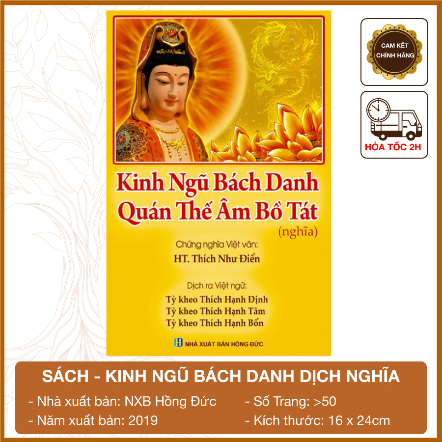 Sách - Kinh Ngũ Bách Danh dịch nghĩa