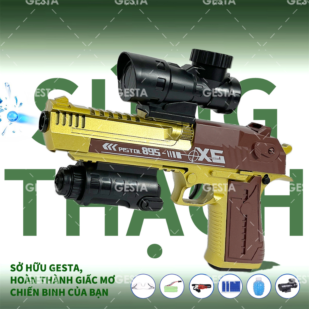 desert eagle Đồ chơi .Lắp ráp đơn giản và nhanh chóng.Thích hợp cho người lớn và trẻ em.Trò chơi súng thạch.Pin sạc