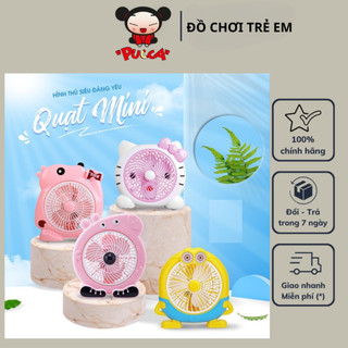 🍀quạt mini để bàn hình thú cắm điện 🌟 quạt hình động vật đáng yêu.