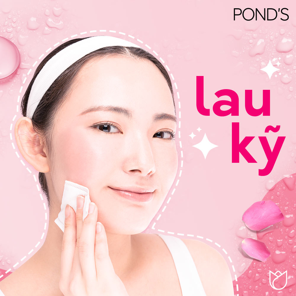 Nước Tẩy Trang Pond's Vitamin Và Hoa Hồng Sáng Da 235ml Micellar Water Vitamin Bright