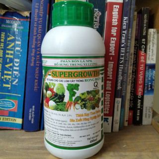 SuperGrowth Rong biển chai 480ml - Phân bón lá Super Growth sử dụng cho các loại cây trồng