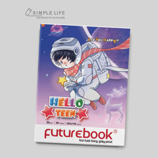 Tập học sinh - vở 4 ô ly hello teen futurebook 96/200 trang