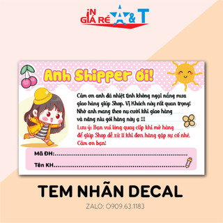 100 Tem dán cảm ơn shipper, NHÃN DÁN CÁM ƠN SHIPPER-M2