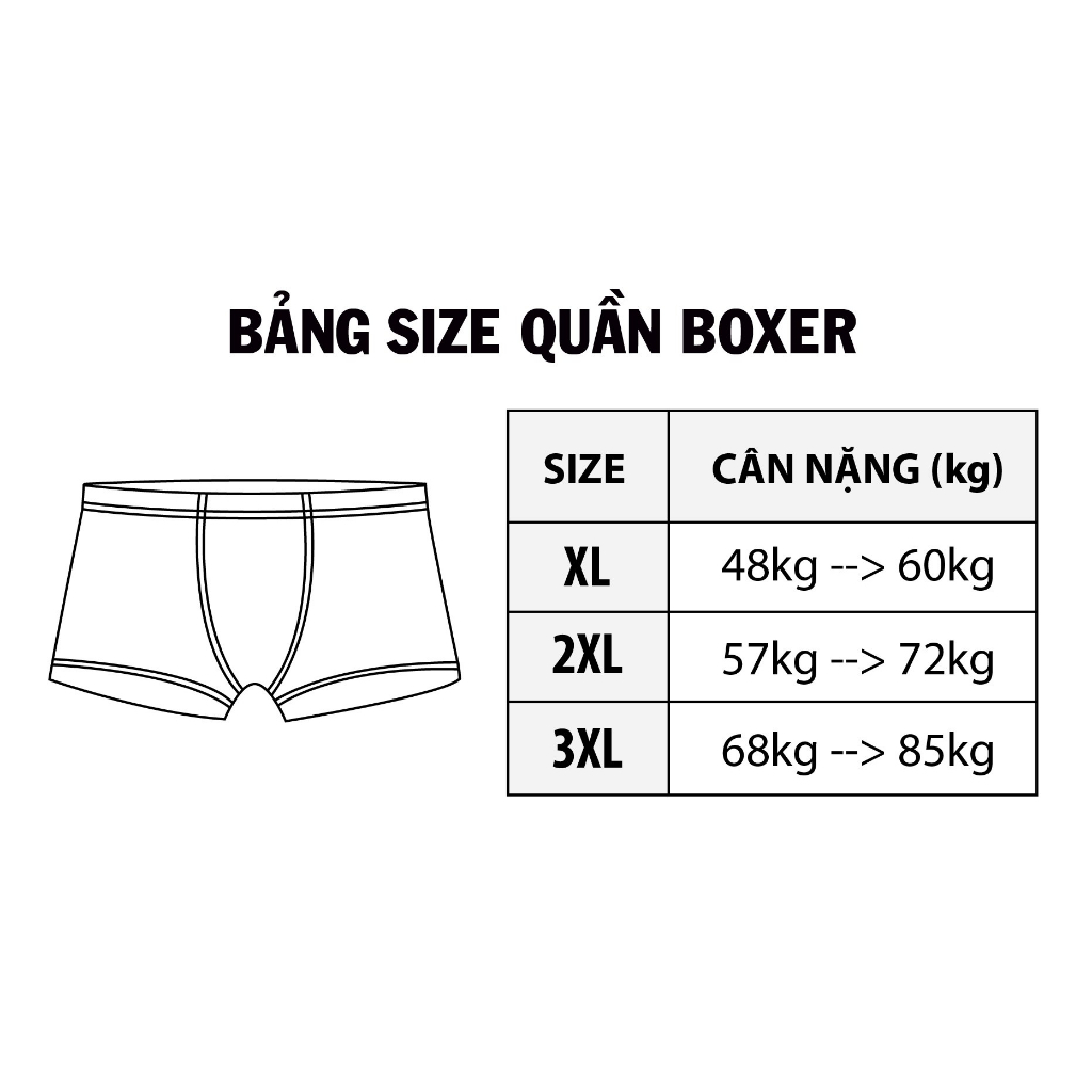 Quần lót nam boxer thun lạnh cao cấp, Quần sịp nam boxer cao cấp | BOXER