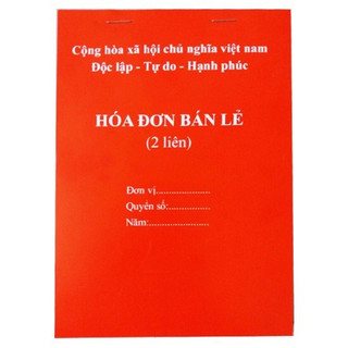 Hóa Đơn Bán Lẻ A4,A5 1 Liên, 2 Liên