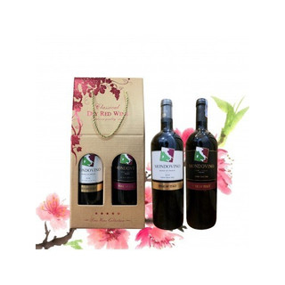 Quà tặng hộp giấy 2 chai rượu vang Ý Mondovino