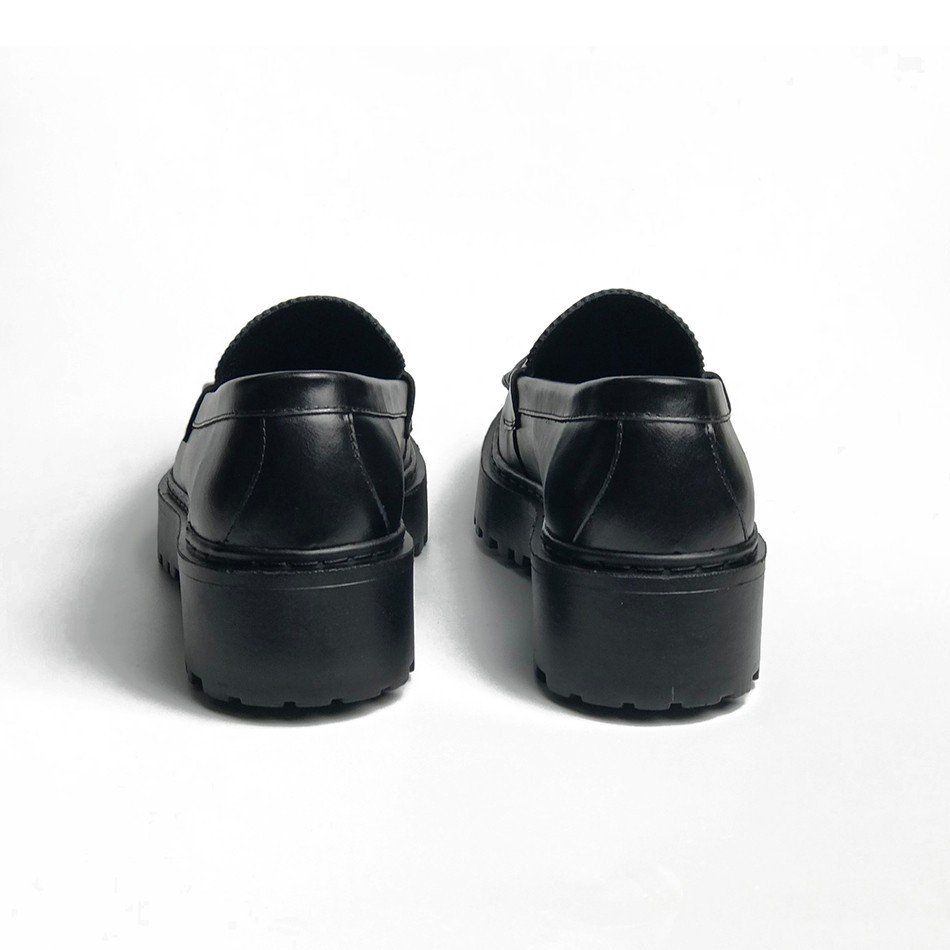 Giày tây lười nam Penny Loafer MAD Chunky Black da bò cao cấp chính hãng giá rẻ chất lượng tốt thời trang phong cách trẻ