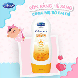 Sữa tắm gội toàn thân chiết xuất hữu cơ cho trẻ sơ sinh Bubchen Calendula Baby Shampoo 230ml