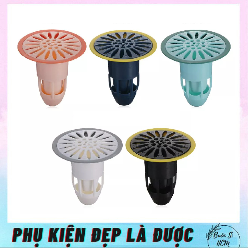 Nắp cống silicon ngăn mùi hôi, nắp lưới đậy cống thoát nước nhà tắm, ngăn rác lọt vào ỗng cống giúp chống tắc nghẽn