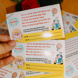 100 Tem dán cảm ơn shipper, NHÃN DÁN CÁM ƠN SHIPPER