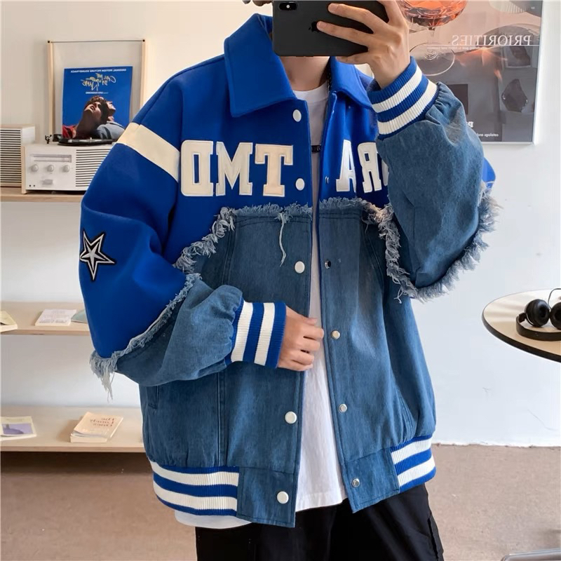 ÁO KHOÁC NAM VIỀN RÁCH