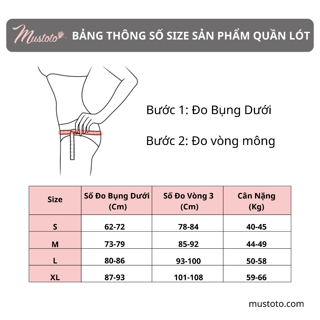 Combo 4 Quần Lót Nữ Ren Lưng Thấp Co Giãn Thoải Mái (Mustoto MQ55)