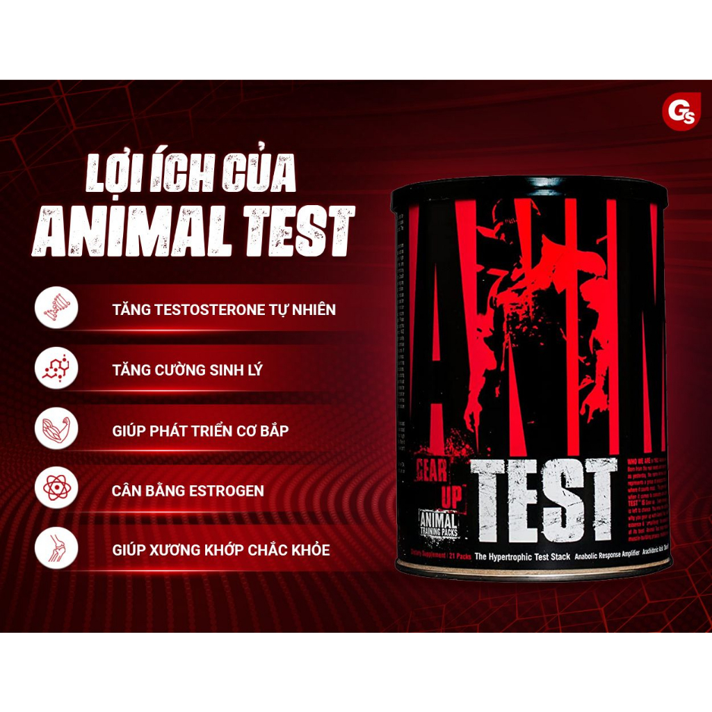 Universal Nutrition Animal Test,  nhập khẩu Mỹ - Gymstore giúp tăng cường testosterone