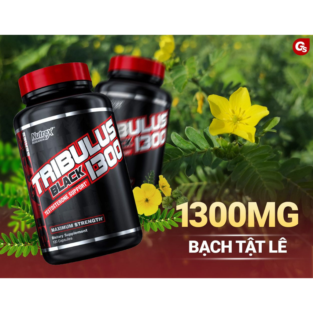Viên uống Nutrex Tribulus Black 1300,  nhập khẩu Mỹ - Gymstore cải thiện sinh lý nam giới