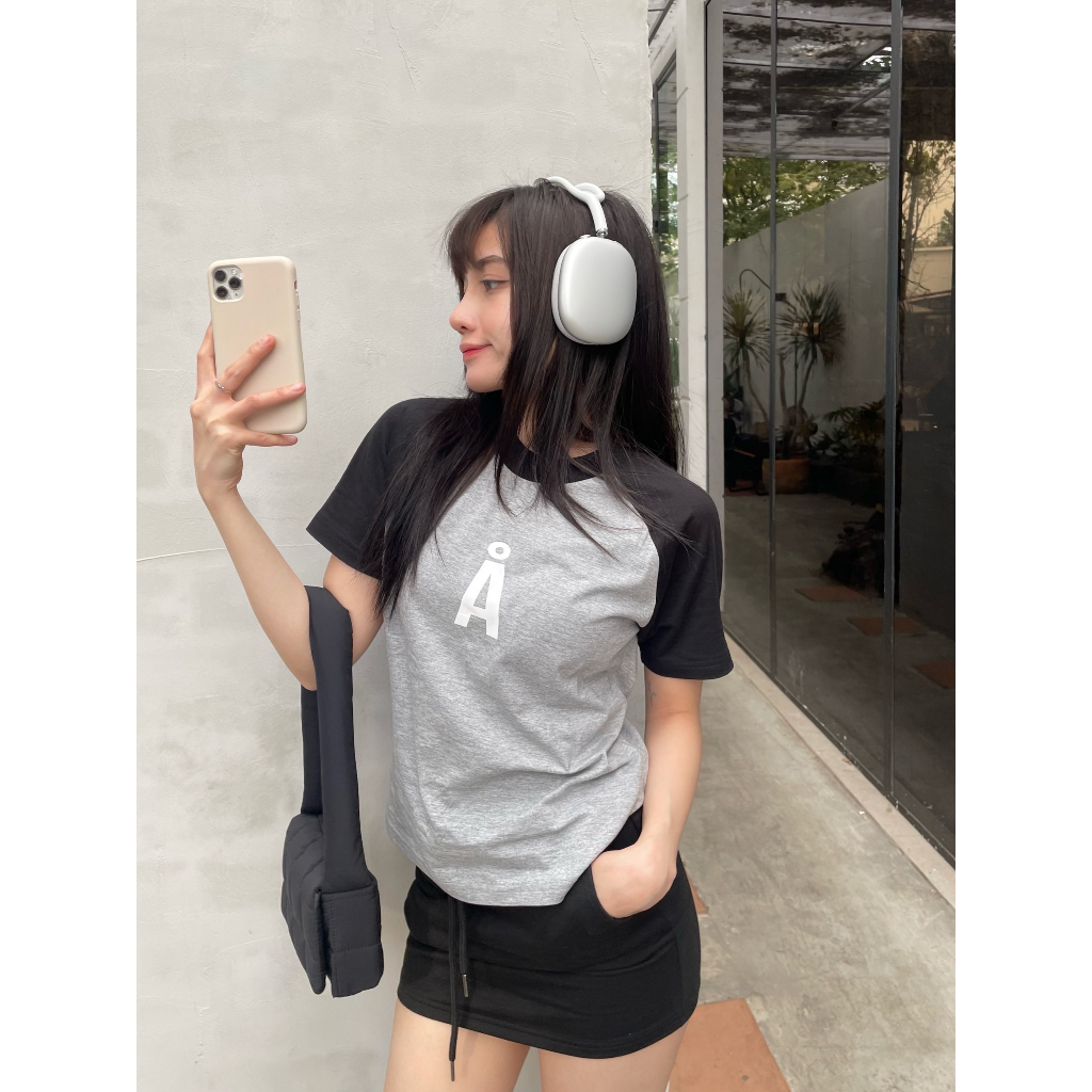 Áo thun Another Raglan Baby Tee / Grey