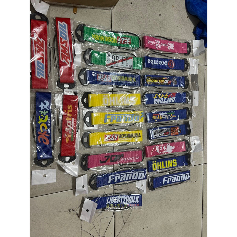 Móc khóa dây vải xe máy