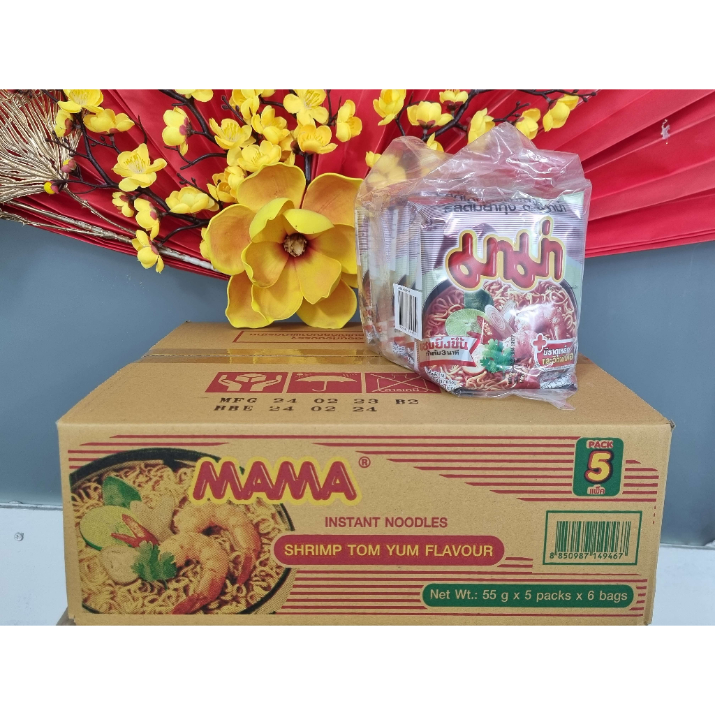 Mì MAMA HƯƠNG TOMYUM CHUA CAY 55g  - HSD đến 8/2024