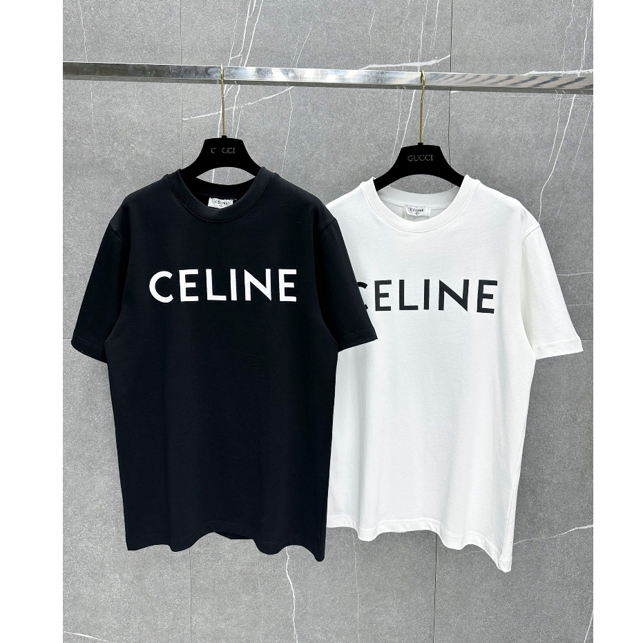 Áo Phông Nam Nữ Logo chữ in Siêu Đẹp áo thun cộc tay unisex form dáng rộng Cotton Co Giãn 4 Chiều