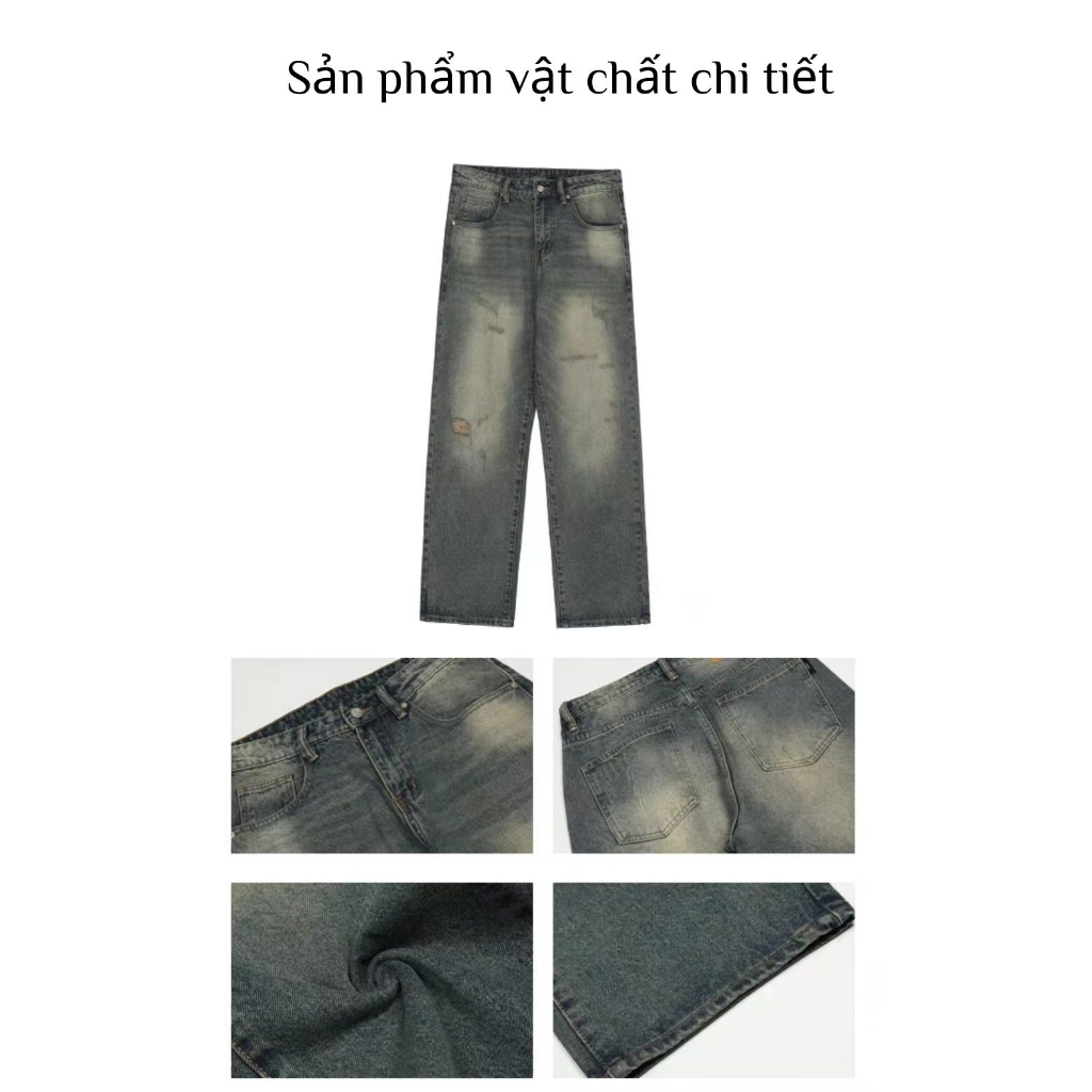 Ready stock Quần jean ống suông rộng nam đen CẠP CAO , Quần bò xám nam dáng xuông Hàn Quốc quần ống rộng nam | BigBuy360 - bigbuy360.vn