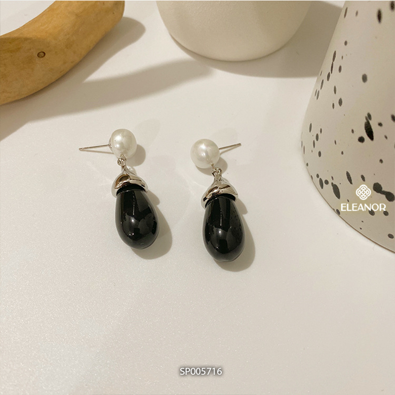 Bông tai nữ chuôi bạc 925 Eleanor Accessories đính ngọc trai nhân tạo phụ kiện trang sức 5716