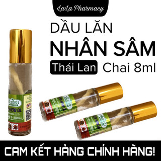 Dầu Lăn Nhân Sâm Green Herb Oil Thái Lan giúp giảm đau đầu, nhức mỏi chai 8ml