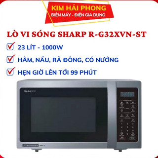 Lò vi sóng sharp r-g32xvn-st 23 lít, lò có nướng đa năng tiện dụng gia dụng chính hãng