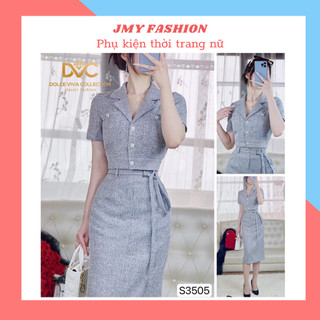 S3505 Set áo vest crotop [DVC&ACC] chân váy xám dáng ôm A dài sang chảnh