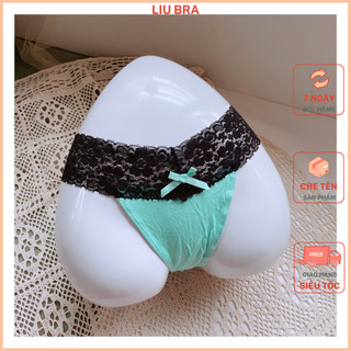 Quần lót nữ lọt khe cotton cạp ren