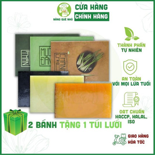 Xà Bông Sinh Dược Thiên Nhiên Mướp Đắng Nghệ Mật Ong, Xà Bông Mướp Đắng Sáng Da Giảm Thâm Giảm Mụn Lưng
