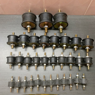Cao su giảm chấn hai đầu vít , Cao su chống rung hai đầu bulong (Anti-vibration Rubber) M6 M8 M10 M12 (Giá bán 1 cục)