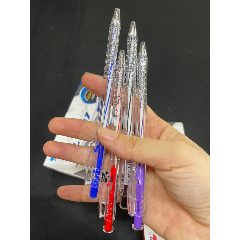 Bút bi Thiên Long TL-027 xanh , đỏ , đen , tím