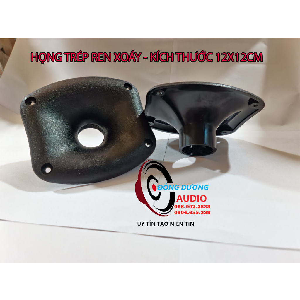 HỌNG KÈN LOA TRÉP REN XOÁY KÍCH THƯỚC 12X12CM HÌNH ELIT