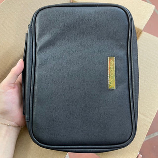 Bao Da Đựng Cọ Khóa Màu Vàng Chống Thấm Size 27*20*5cm [Chính Hãng]