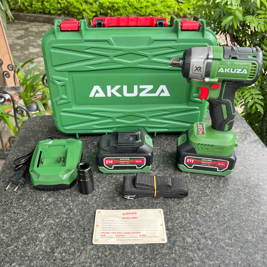 Máy Siết Bulong Akuza B350 - Động cơ không chổi than - Bảo hành chính hãng 12 tháng