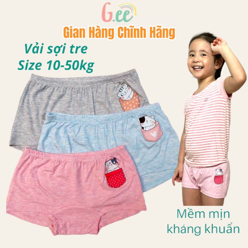 Quần Chip Bé Gái Mặc Váy Cao Cấp Kháng Khuẩn Và Mát Mẻ Với Nhiều Họa Tiết.