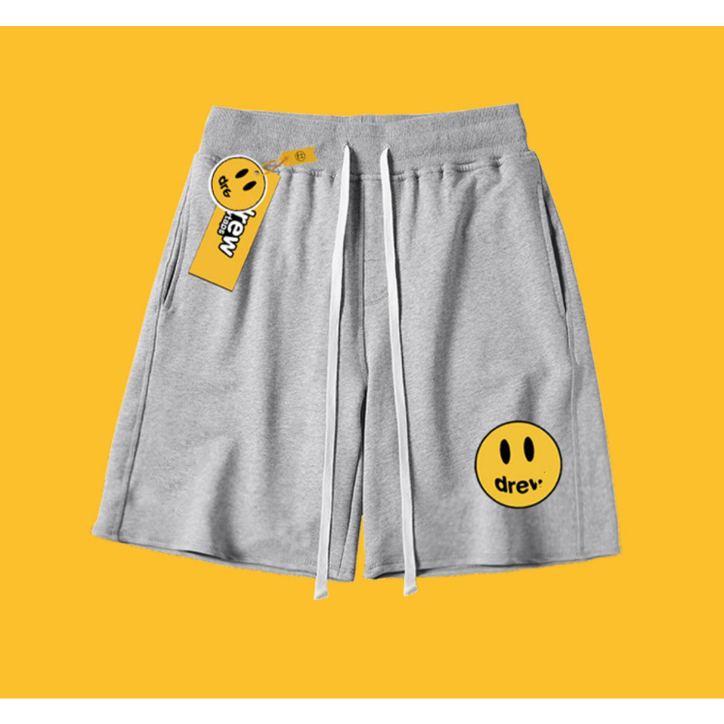 Quần Short Nam Nữ Dre Streatwear Unisex SuzaSport - Quần Đùi Mặt Cười Nam Form rộng đường phố - QDr