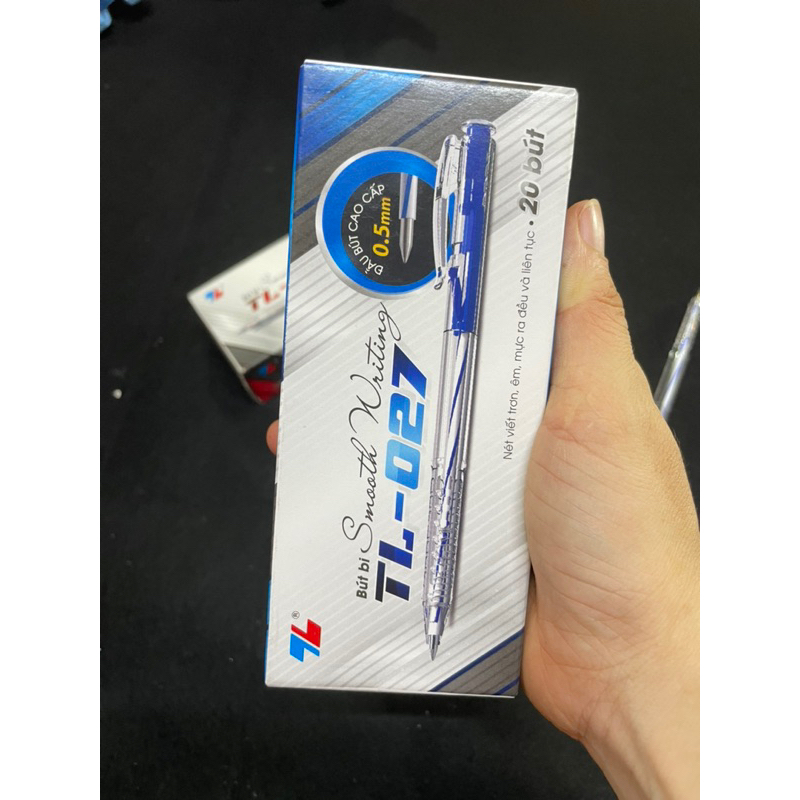 Bút bi Thiên Long TL-027 xanh , đỏ , đen , tím