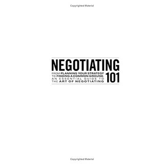 Negotiating 101-By Peter Sander