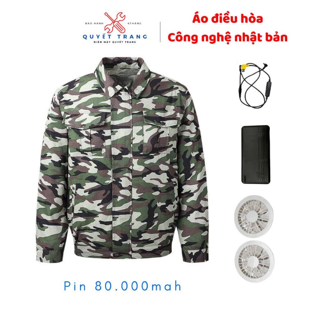Áo quạt điều hoà nhật bản Bảo Hộ Lao Động, Áo Làm Mát Cơ Thể Mùa Hè