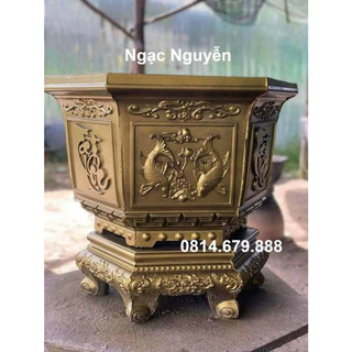 Khuôn đúc chậu lục giác rộng 60 cao 40