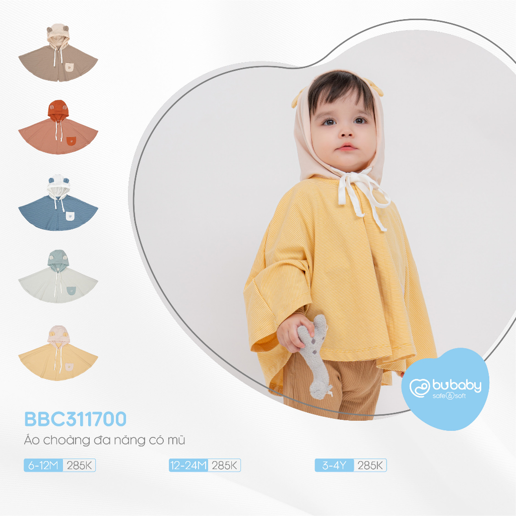 Áo choàng đa năng BU Baby, áo choàng chống nắng cho bé BBC311700