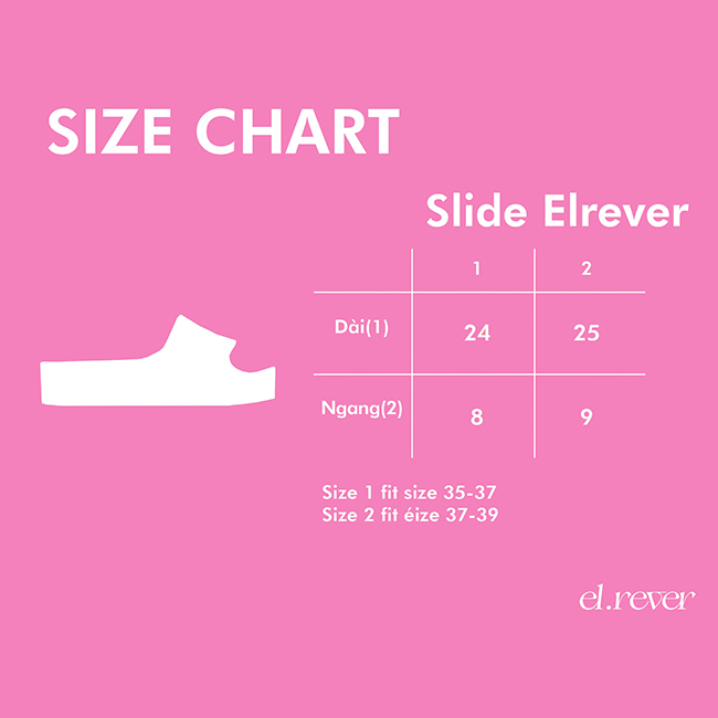 ELRÊVER - Dép nữ đế bánh mì thời trang chống nước - Màu hồng, đen, kem - 0222G01